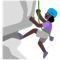 Woman Climbing- Dark Skin Tone emoji on Microsoft